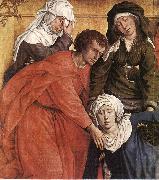 WEYDEN, Rogier van der Deposition (detail) oil painting